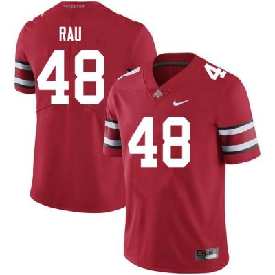 NCAA Ohio State Buckeyes Men's #48 Corey Rau Scarlet Nike Football College Jersey CQP0445TX